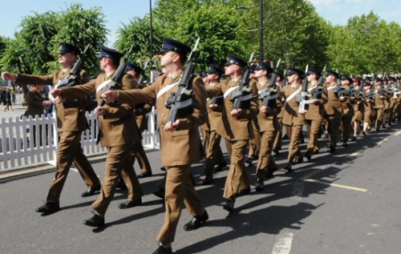 Raising the banner to check Armed Forces Day 2020